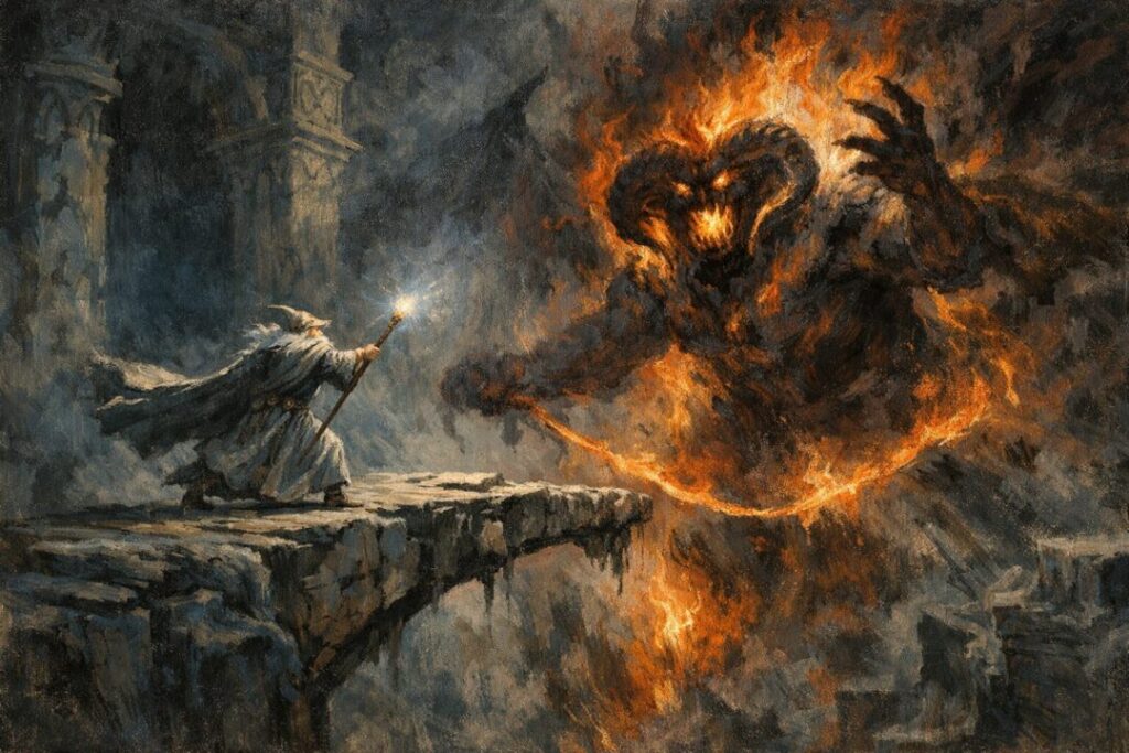 Gandalf death bridge of Khazad dum