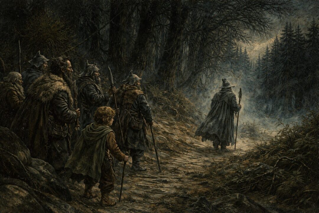 Gandalf leaves Thorins company