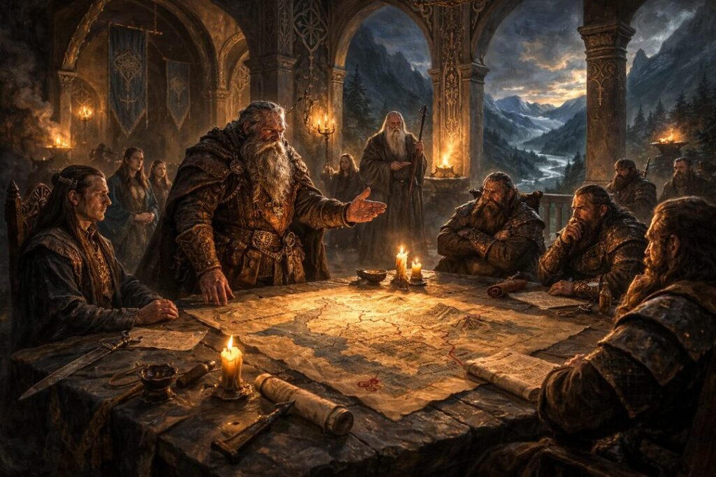 Gloin council of Elrond