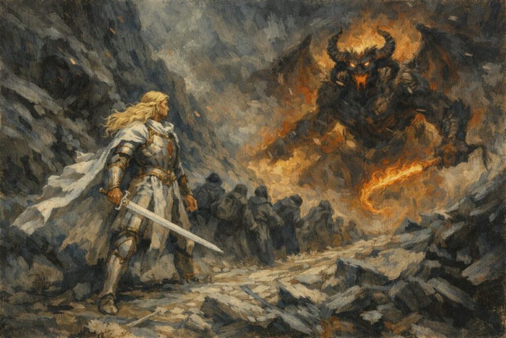 Glorfindel fall of Gondolin