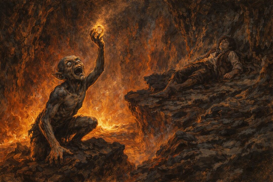 Gollum cracks of doom