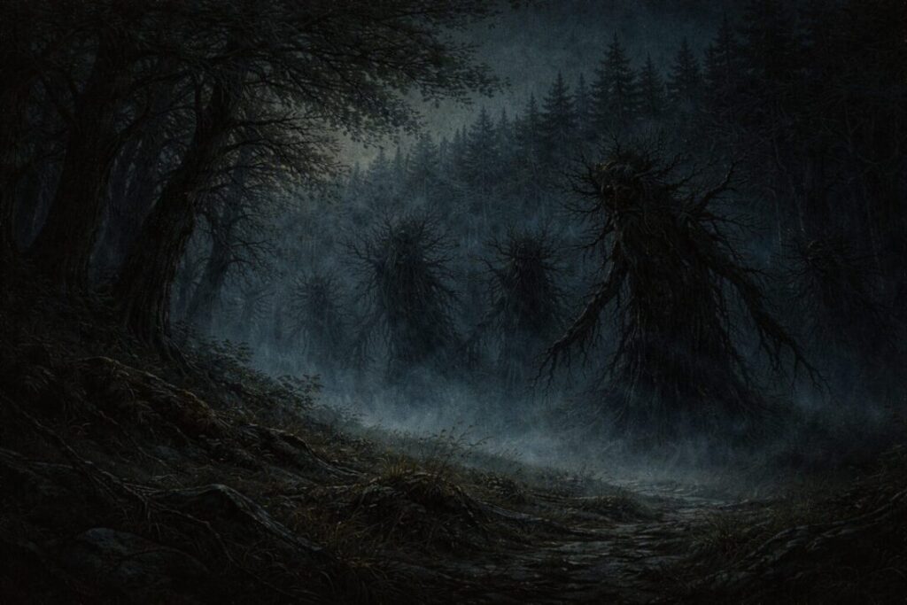 Huorns night march Fangorn