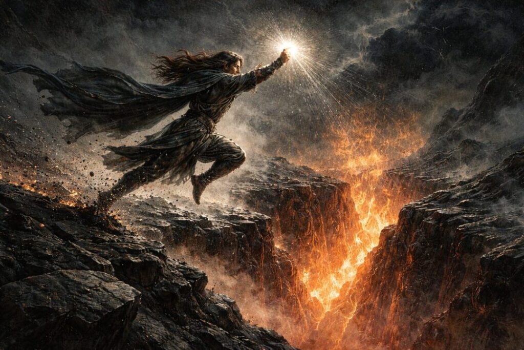 Maedhros fiery chasm