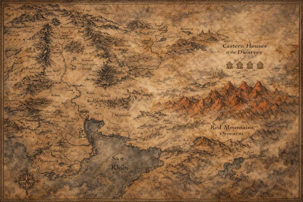 Middle Earth map