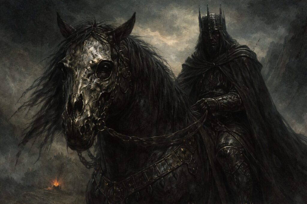 Morannon skull masked horse