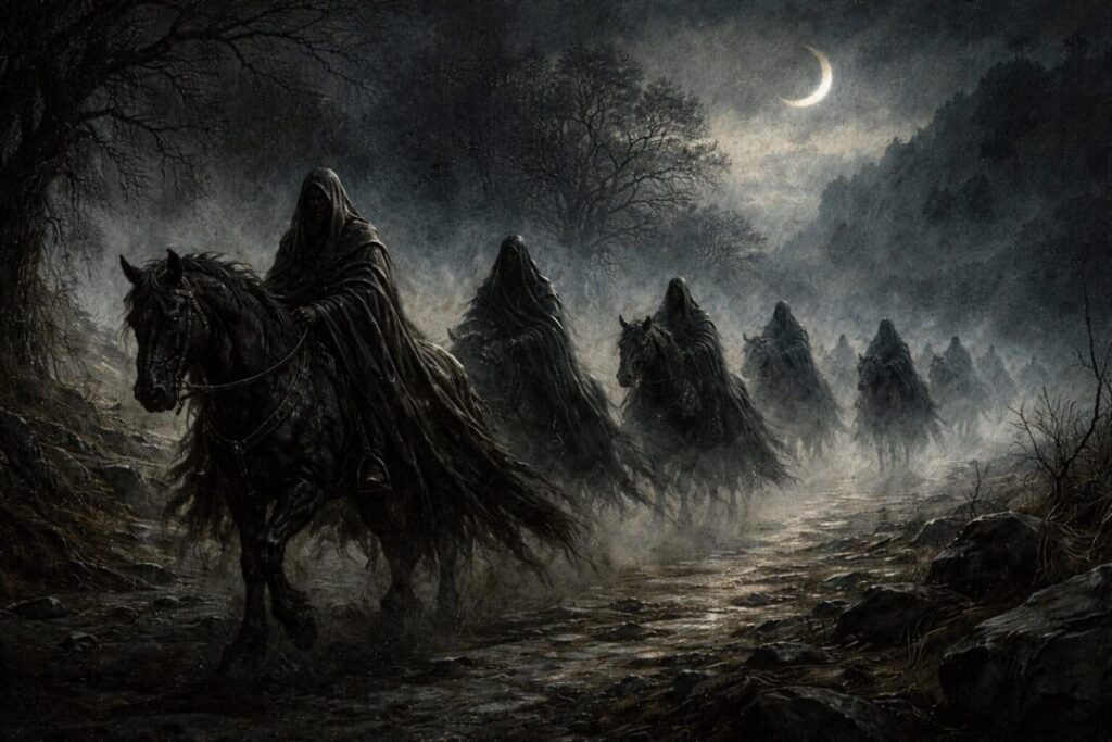 Nazgul black riders without rings