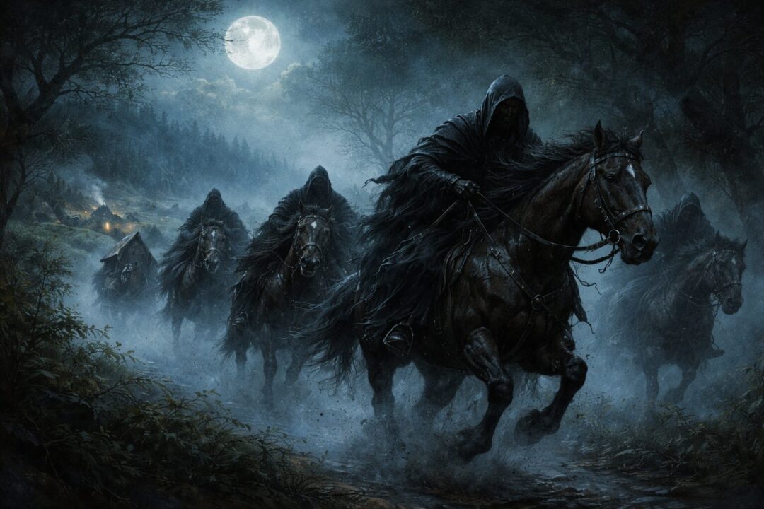 Nazgul horses Shire night
