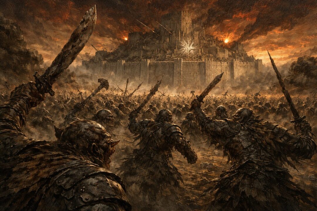 Orc charge Pelennor fields