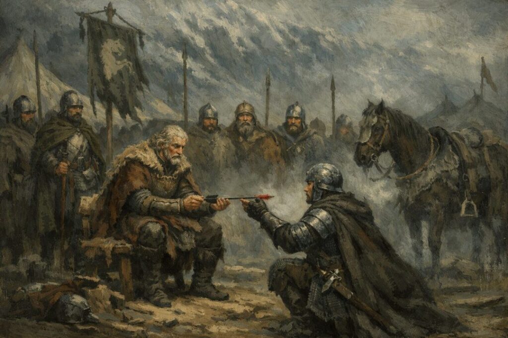 Red arrow Hirgon Theoden