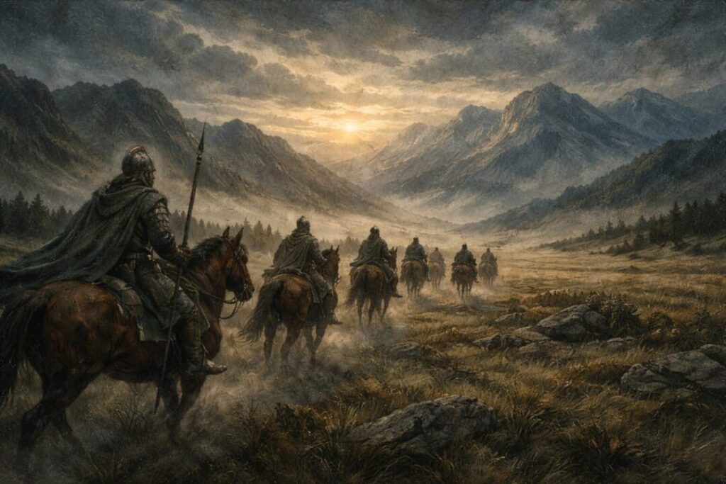 Riders of Rohan marching