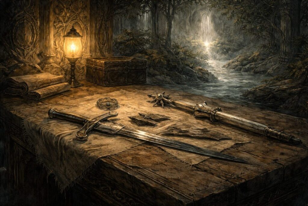 Rivendell herilooms shards of Narsil