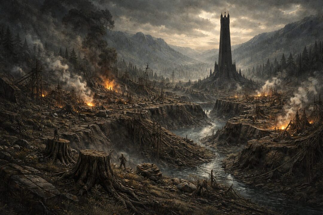 Saruman Isengard industrial pits