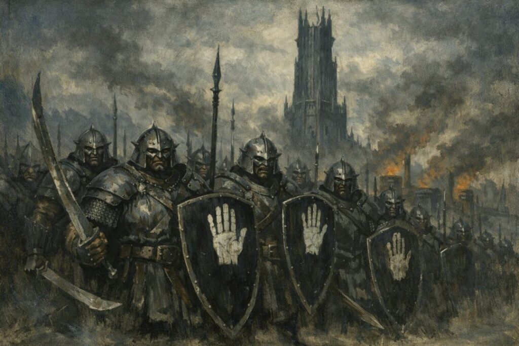 Sauron vs Saruman Uruk Hai