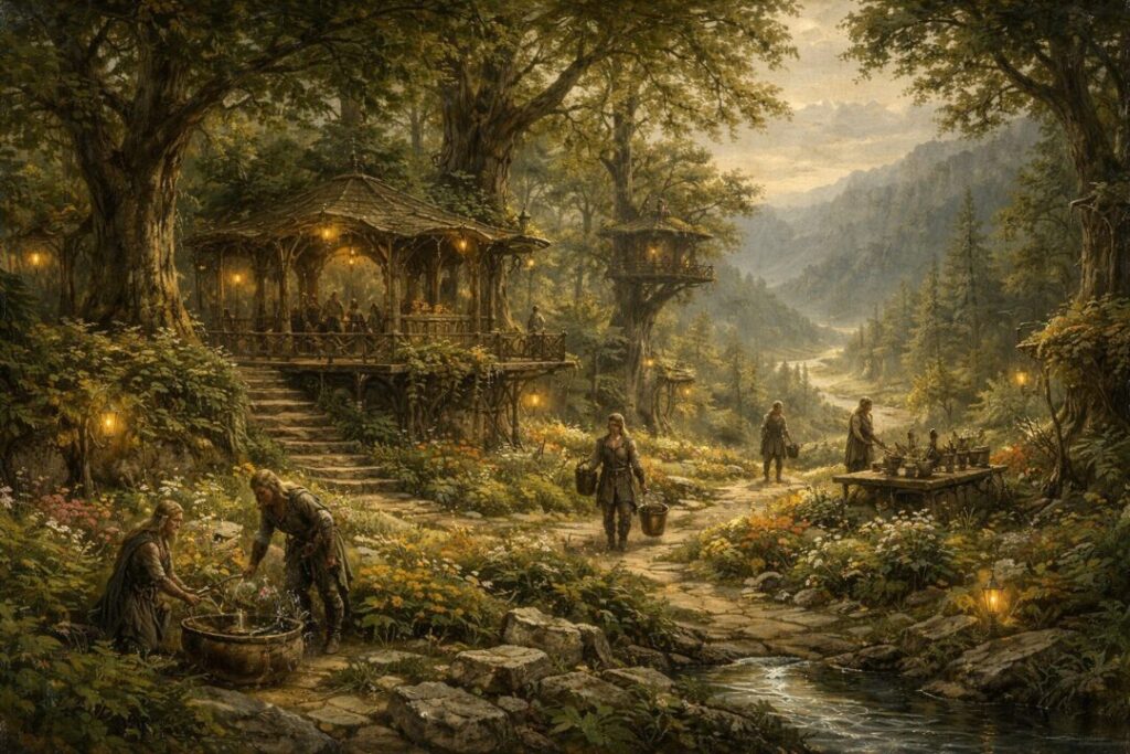 Silvan Elves dwell in Ithilien