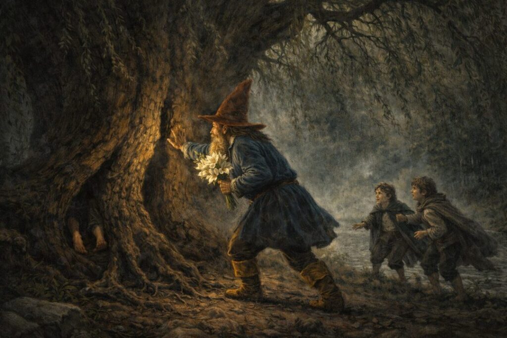 Tom Bombadil orders old man Willow sleep