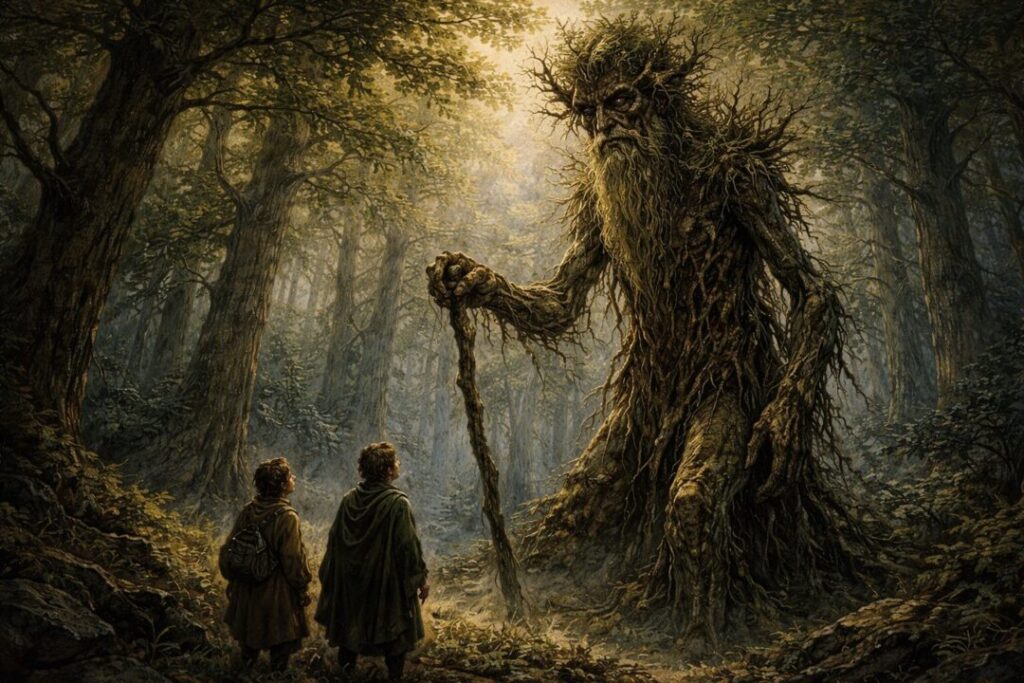 Treebeard explains huorns
