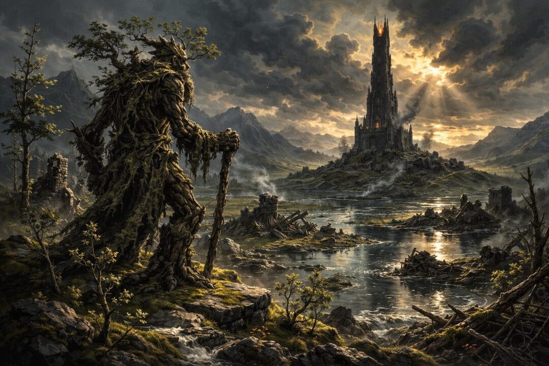 Treebeard guards Orthanc