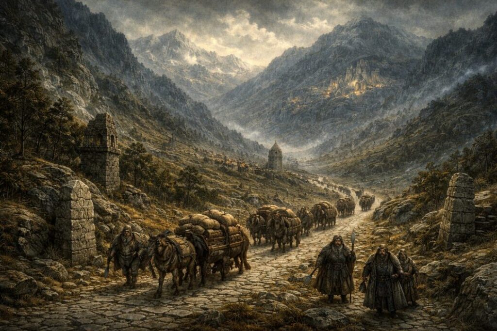 Dwarf road Iron Hills