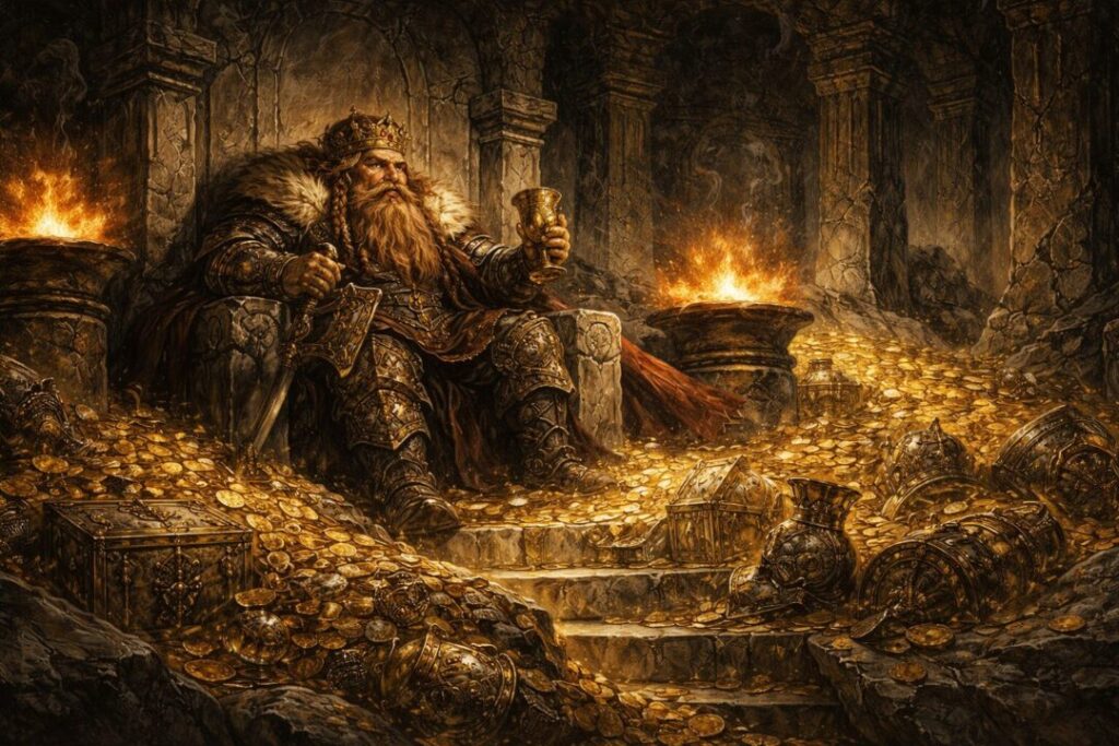 Dwarven Rings power greed