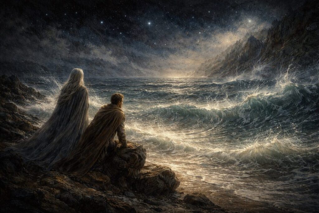 Echo of the music in water