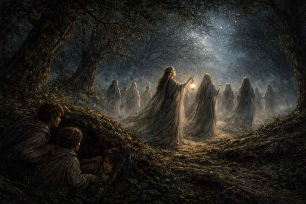 Elbereth hymn elves in the shire