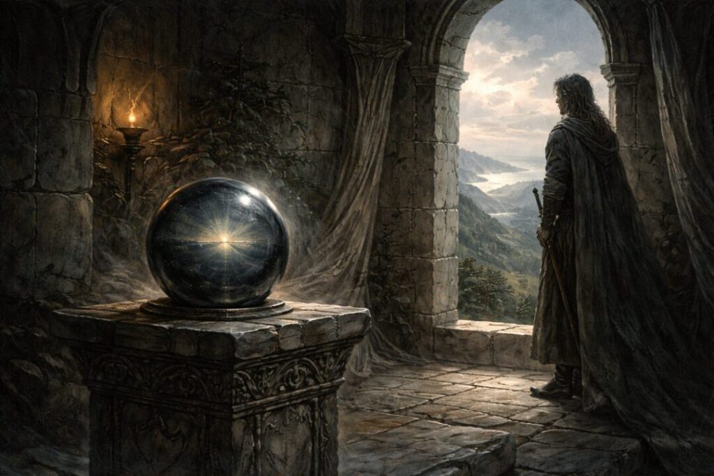 Elostririon palantir tower