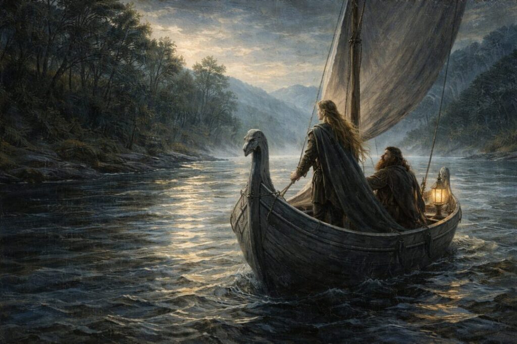 Legolas Gimli grey ship