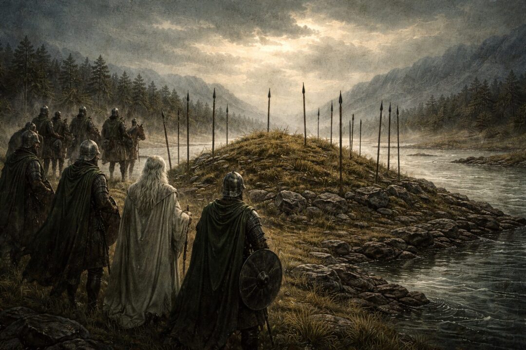 Mound of the riders fords of Isen