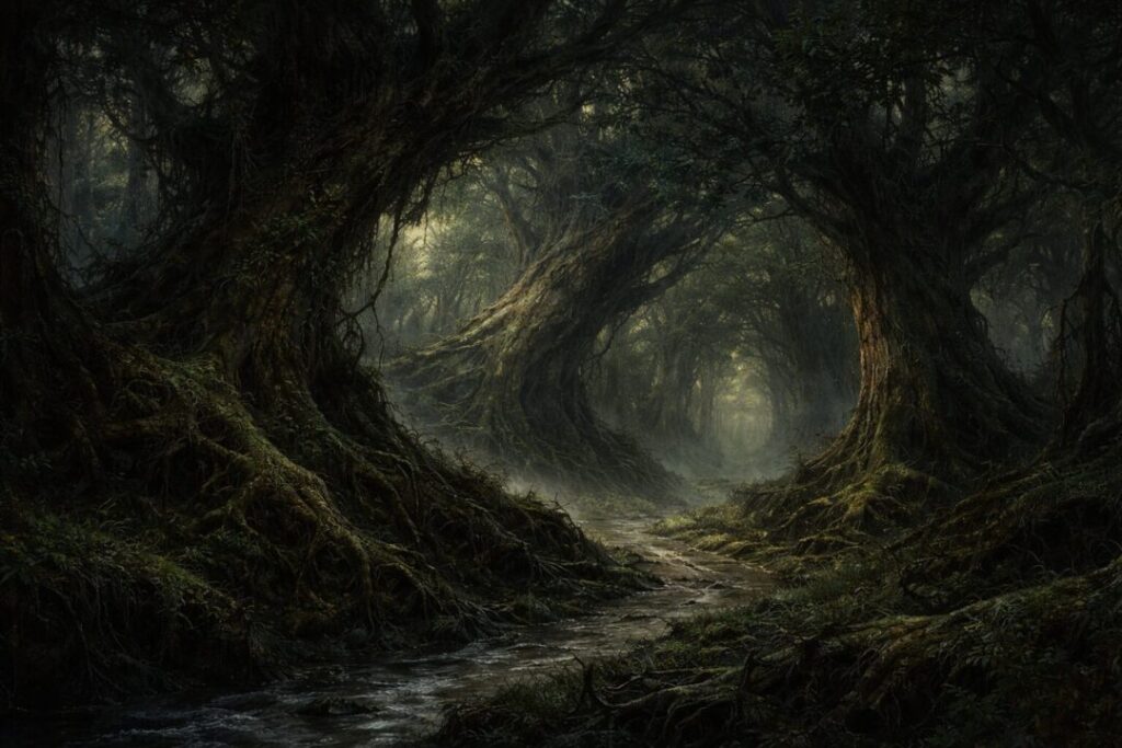 Old forest before the shire