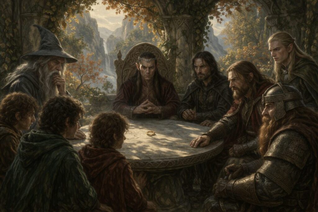 One Ring council of Elrond