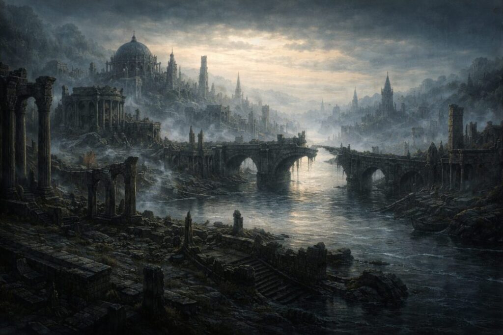 Osgiliath ruins Anduin city