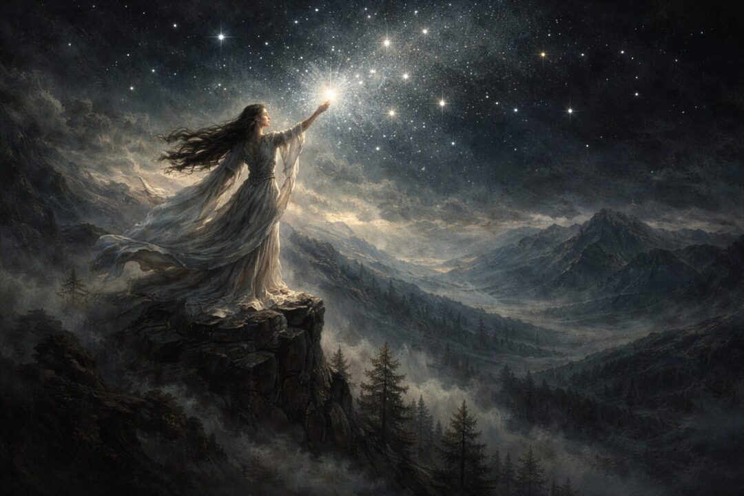 Varda Elentari kindling the stars