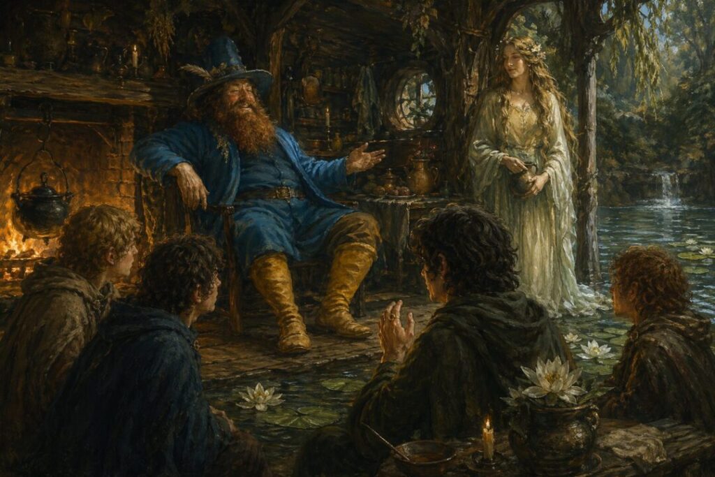 A cozy gathering by the river