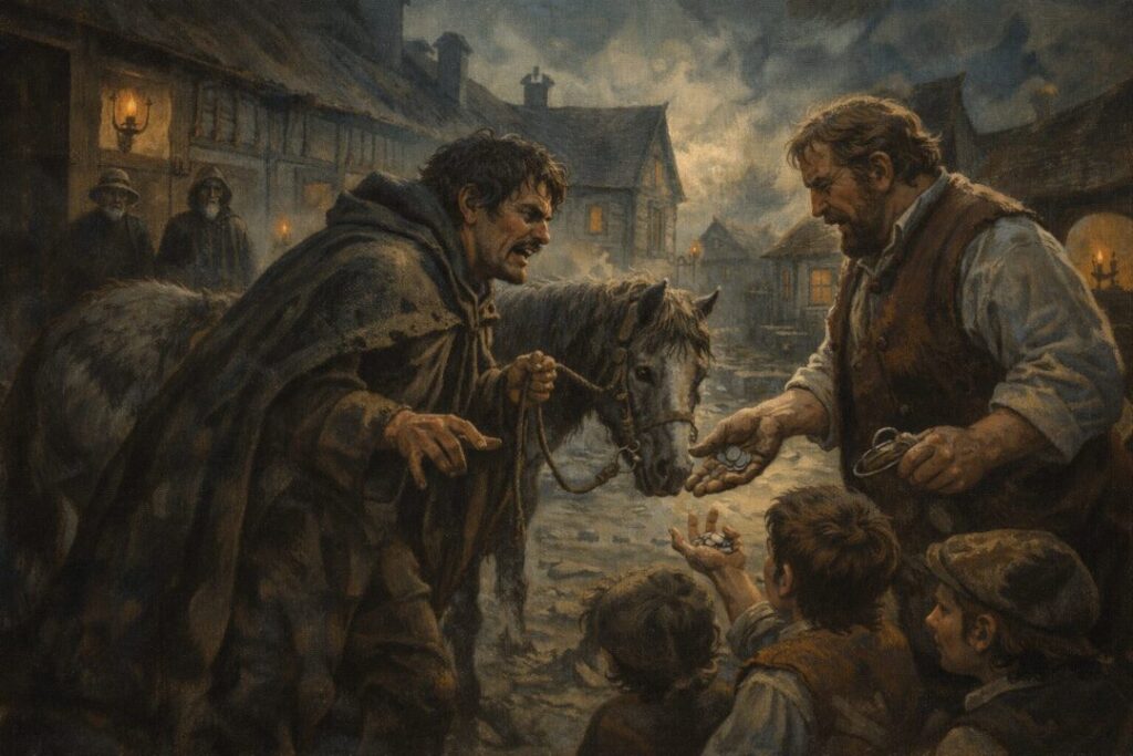 A tense exchange at Bree's stable