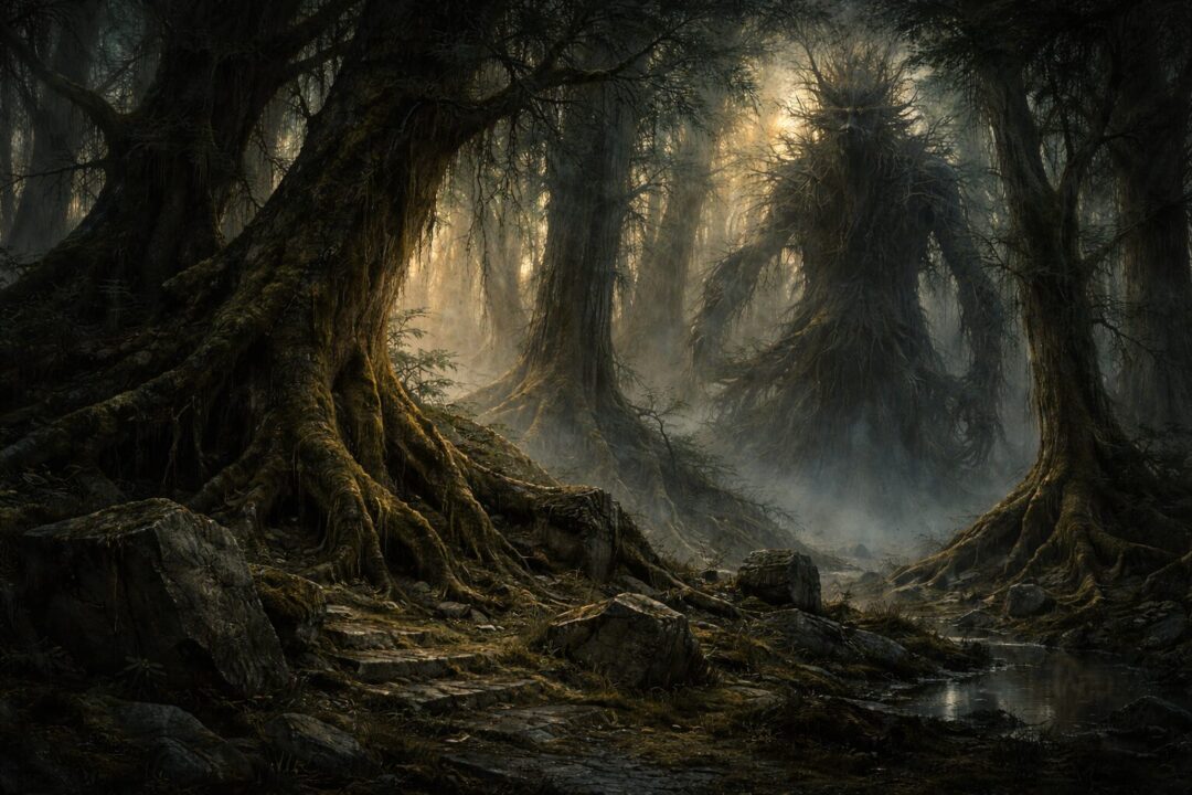 Ancient forest and the Ent guardian