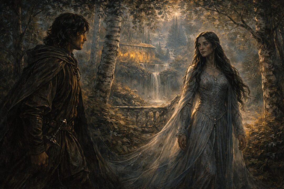 Aragorn and Arwen at Rivendell twilight lotr