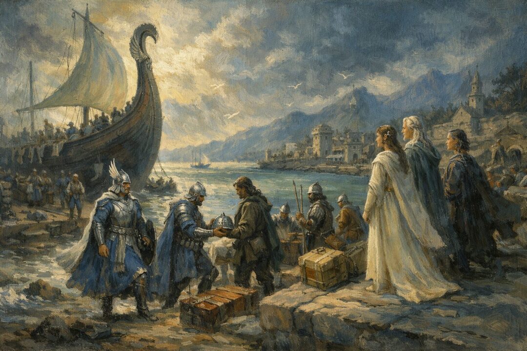 Arrival of Númenórean mariners