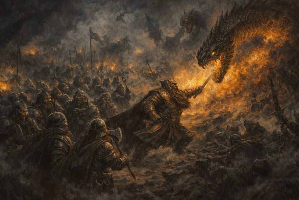 Battle of Unnumbered Tears_ Dwarves vs Dragons