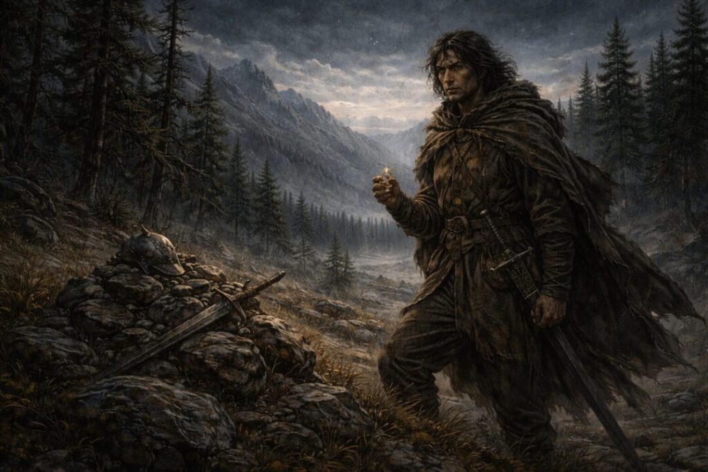 Beren in the wilds of Dorthonion