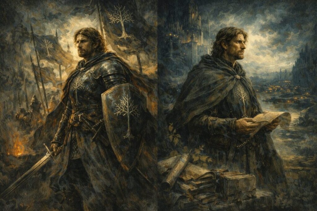 Boromir and Faramir Brothers in contrast