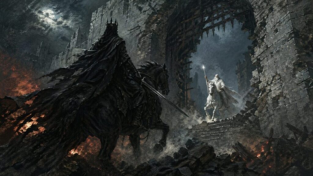 Clash of light and shadow