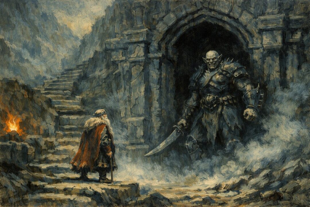 Confrontation at the East-gate of Moria