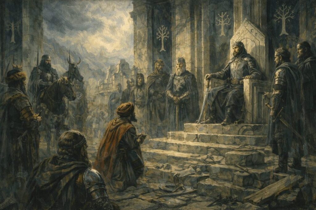 Crowning moment in Minas Tirith