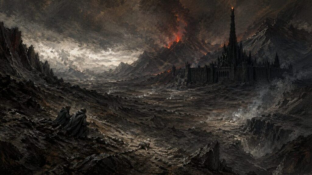 Desolate journeys in a volcanic wasteland
