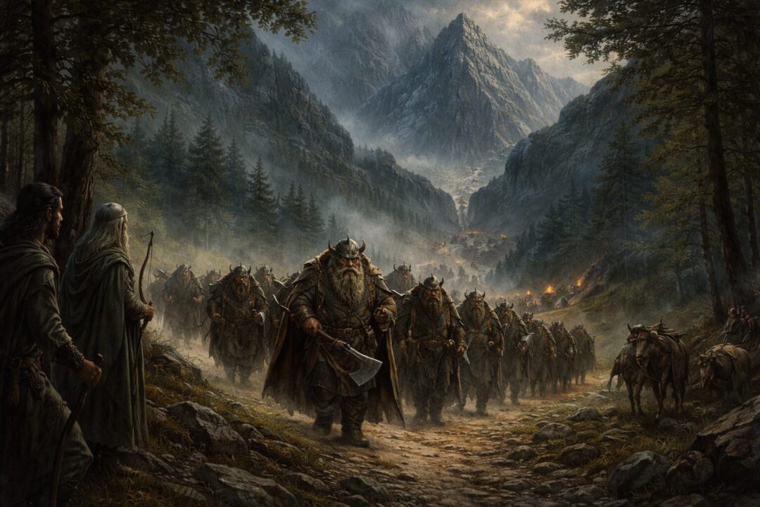 Dwarves and Elves in the forest