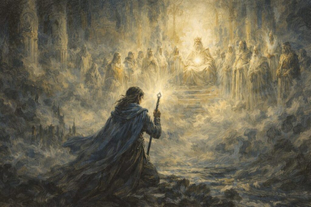 Eärendil before the Valar in Aman