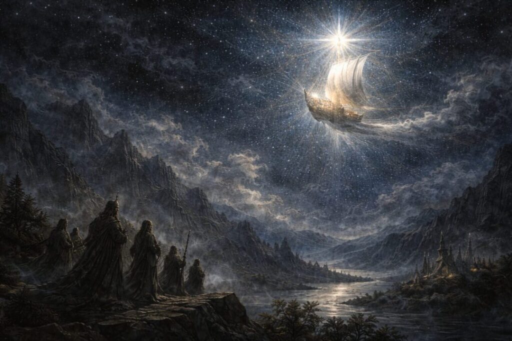 Eärendil's journey across the stars