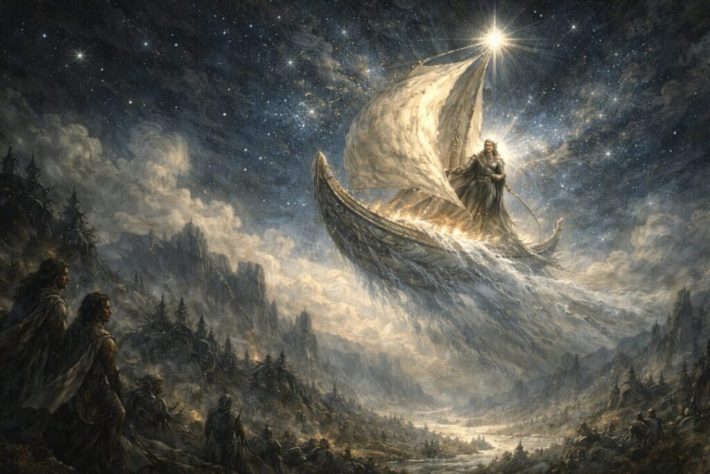 Eärendil's journey through the stars