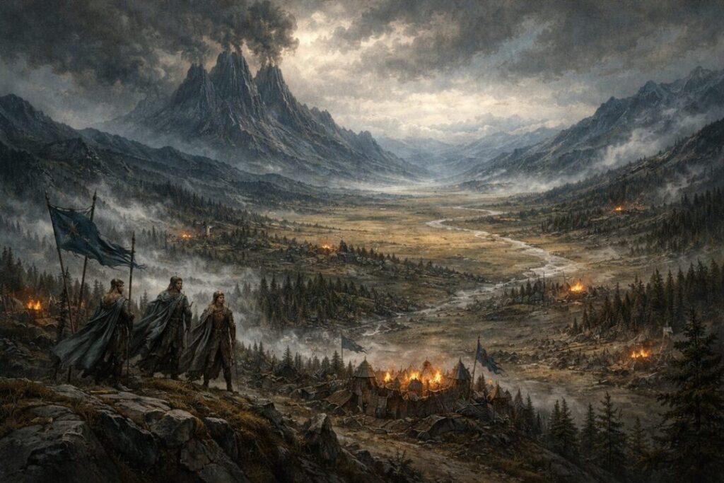 Elven watch over northern Beleriand