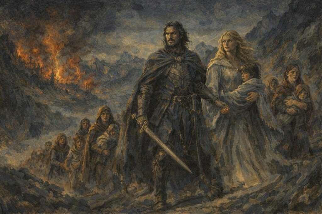 Escape from the flames of Gondolin